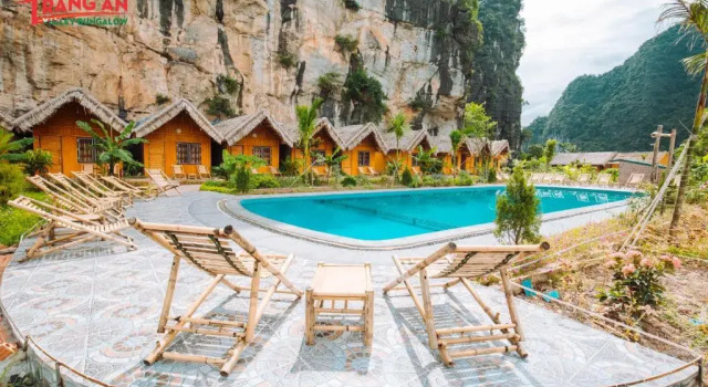 Четырёхместное бунгало с видом на озеро Trang An Valley Bungalow