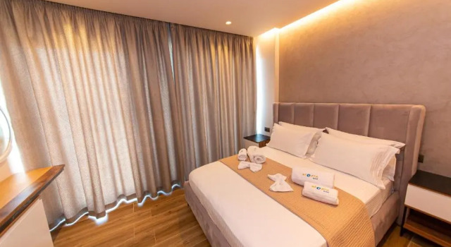 Deluxe Doppel Zimmer mit Balkon und mit eingeschränktem Meerblick Hotel Utopia