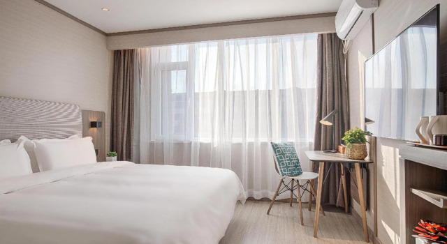 HanTing Hotel (Zibo Zhoucun District Government Wu Yue Plaza), Prenota Hotel Hotel a Zibo con parcheggio, Parcheggio