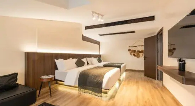 Двухместный люкс c 1 комнатой Hengshan Lingshanqi Two-Building Suite Homestay (Nanyue Great Temple Scenic Area)