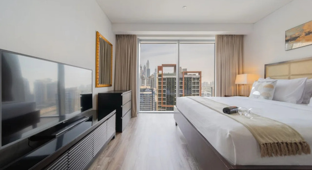 Апартаменты Premium c 1 комнатой с балконом и с видом на гавань JW Marriott Marina Residence By Luxe Living Collection - Wane By Somiya Infinity Pool