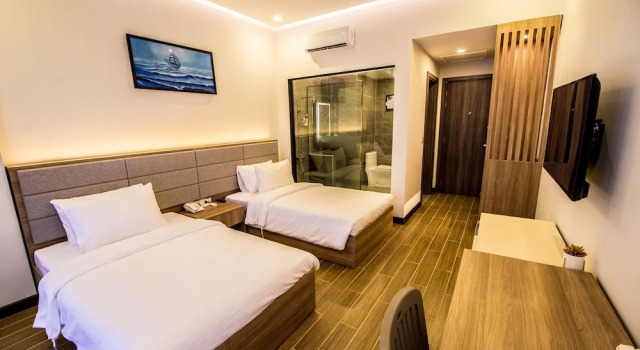Двухместный номер Deluxe с балконом и с видом на море Hai Ma Hotel