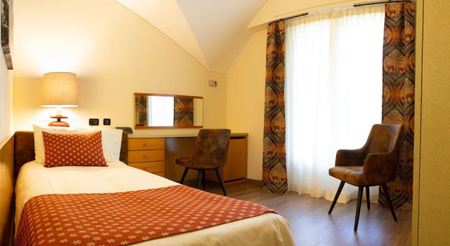 Одноместный номер Standard с балконом HOTEL BOUTON DOR Courmayeur