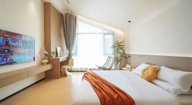 Кровать в общем номере Chenyouduoyue Homestay