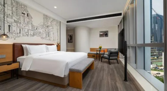 Номер Business UrCove by HYATT Guangzhou Canton Tower Exhibition Center-Registration Counter for Phase 1 and Free Shuttle Bus Available during Canton Fair