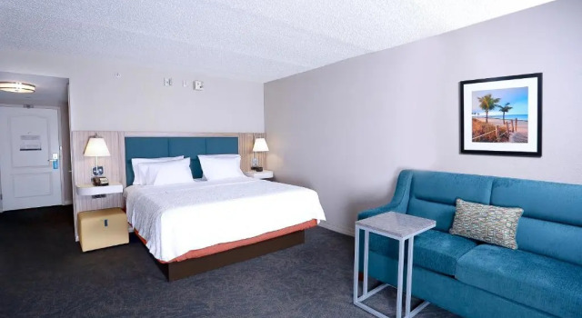 Четырёхместный номер Deluxe Hampton Inn & Suites Tampa-Wesley Chapel