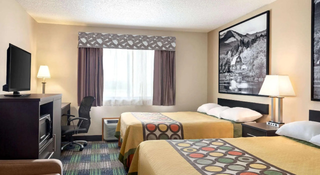 Четырёхместный номер Standard Super 8 by Wyndham Chillicothe