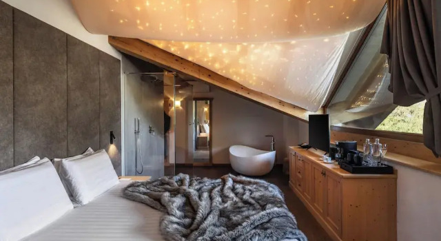 Номер Standard с балконом и с панорамным видом Hotel Chalet Al Foss