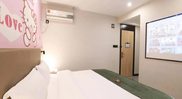 Двухместный номер Standard GreenTree Inn Jiangsu Taizhou Jingjiang Bus Station Express Hotel