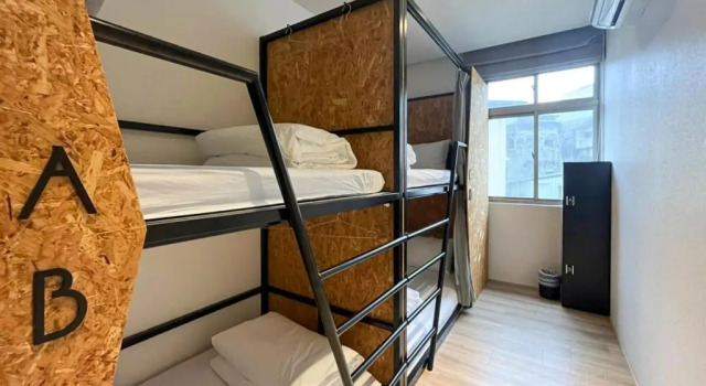Кровать в общем номере Light Hostel Hualien