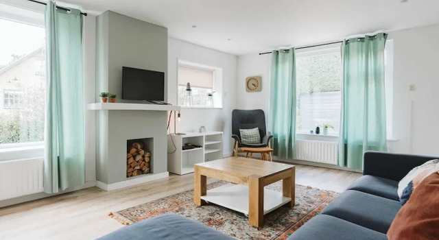 Village House, Authentic, Modern Living Room, Courtyard