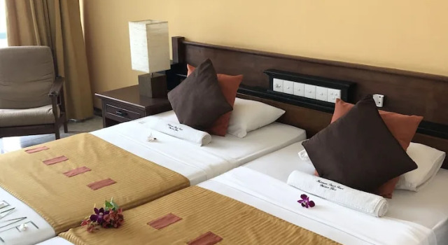 Двухместный номер Deluxe с балконом и с видом на море Induruwa Beach Resort