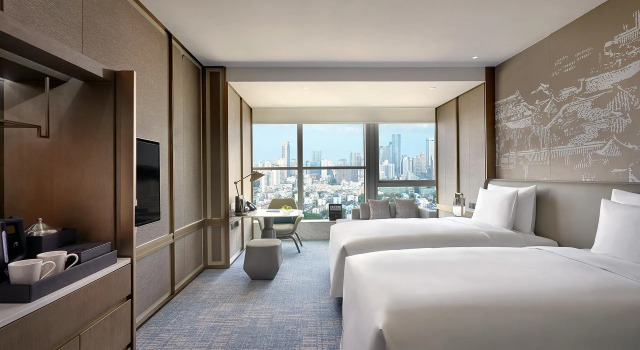 Двухместный номер Deluxe Kempinski Hotel Nanjing