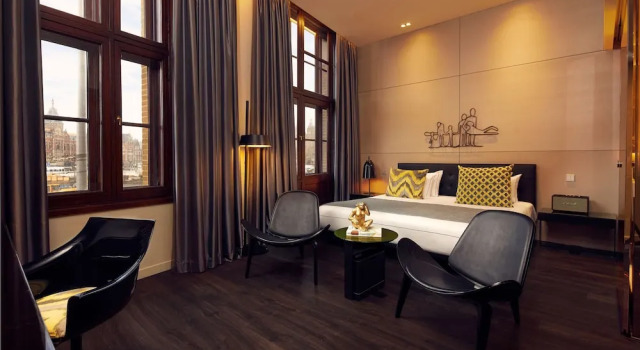 Двухместный номер Art с видом на канал artotel amsterdam