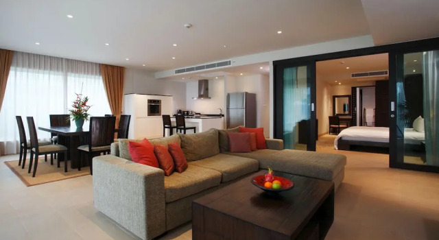 Люкс с 2 комнатами с балконом 3BR Penthouse with Ocean View & Private Rooftop in Rawai