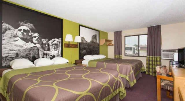 Четырёхместный номер Standard Super 8 by Wyndham Chadron NE