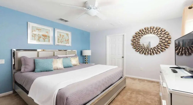 Windsor Hill 6BR South-facing Pool/Spa Near Disney, Забронировать Дом для отпуска Отели Селебрейшн с парковкой, рядом с Mystic Dunes Golf Club, Парковка