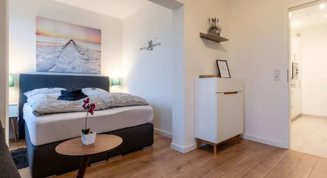 Апартаменты Ferienwohnung mit Balkon in Westerdeichstrich