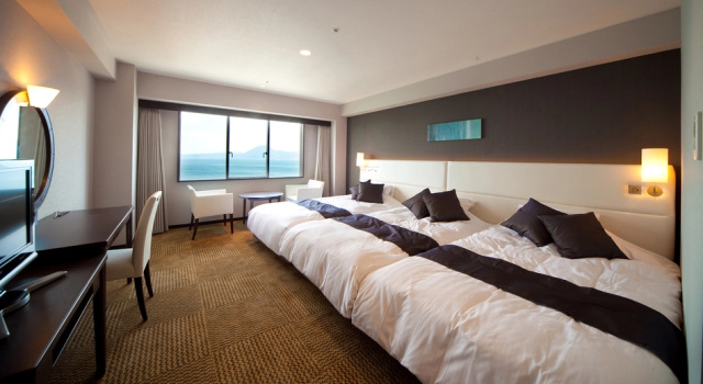 Семейный номер Superior с видом на океан Grand Mercure Beppu Bay Resort & Spa