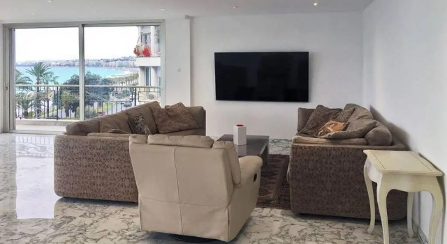 Promenade des anglais Amazing sea view 140M2 3BR, Забронировать Апартаменты/квартира Ницца Приморские Альпы, рядом с Музей Массена