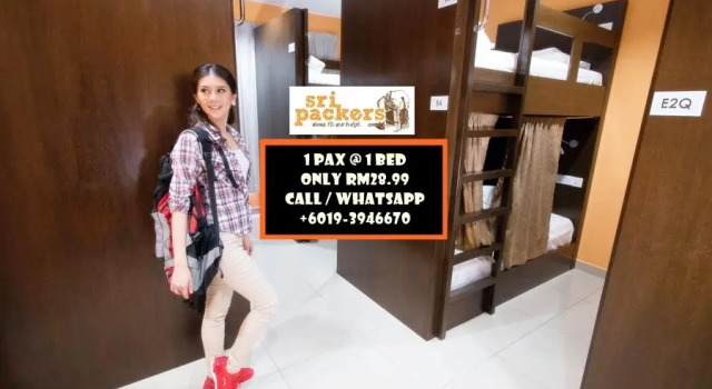 Кровать в общем номере (женский номер) Sri Packers Hotel - KLIA