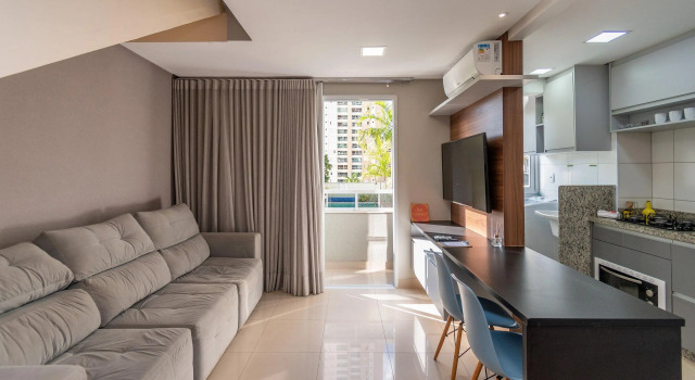 Confortável Duplex De 1 Quarto No Edifício The Expression   Setor Bueno   Tdh116, Забронировать Отель СПА-отели Гояния, рядом с Parque Vaca Brava, SPA-услуги