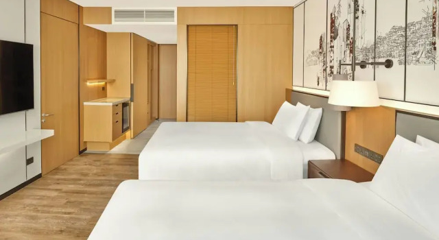 Четырёхместный номер Deluxe Courtyard by Marriott Pyeongtaek