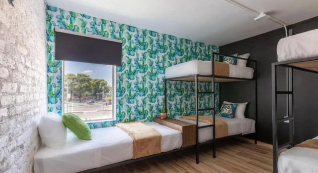 Łóżko w pokoju wieloosobowym Casa Kanabri Hostal Boutique - Hostel