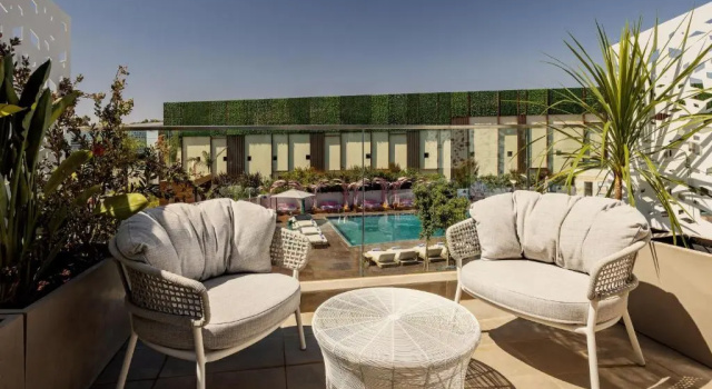 Двухместный номер Deluxe с видом на бассейн Rabat Marriott Hotel