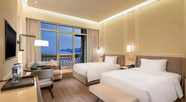 Двухместный номер Deluxe с видом на океан Hilton Dalian Golden Pebble Beach Resort