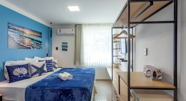 Suíte Pé Na Areia Com Piscina, Wifi E Estacionamento Em Ponta Negra