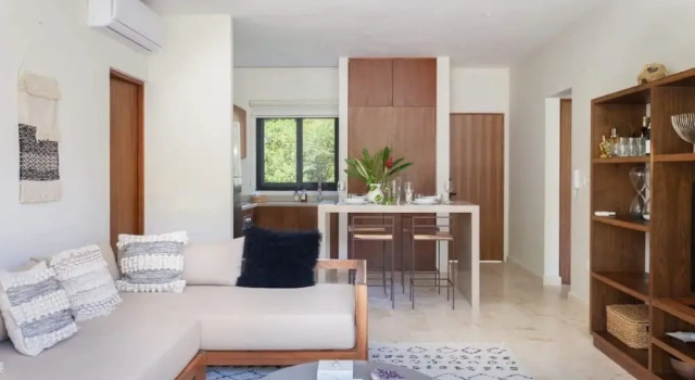 APARTAMENTO DE LUJO x 6 PAX  Aldea Zamá, Rezerwuj Apartament Hotele w Quintana Roo z parkingiem, Parking