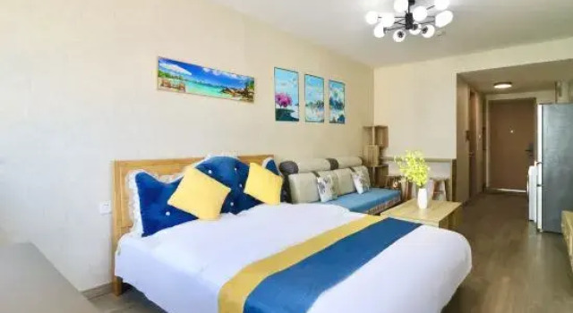 Люкс с 2 комнатами с видом на море Lanjing Yunhai Seaview Apartment (Yuquan Shanhai Square Branch)