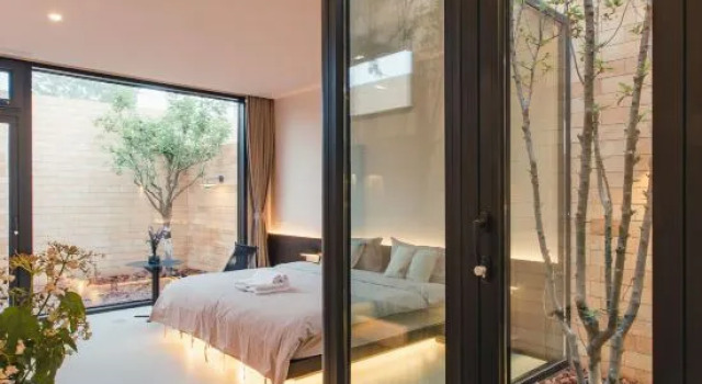 Люкс с видом на сад Beijing ARVO16 Private Soup Homestay at Point 30