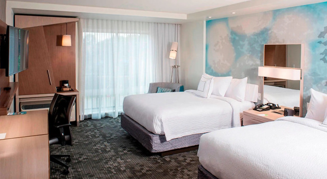Четырёхместный номер Standard Courtyard by Marriott Albany Clifton Park