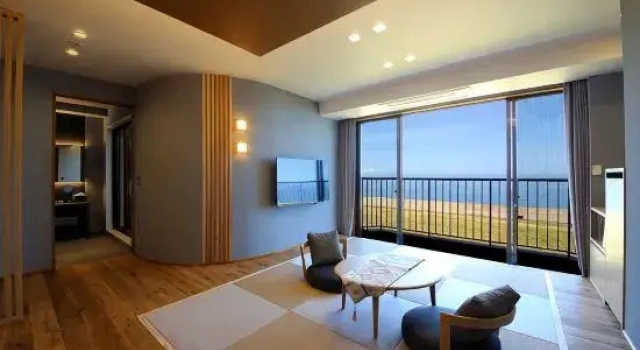 Четырёхместный люкс с видом на океан Resort Ryokan Yadokari