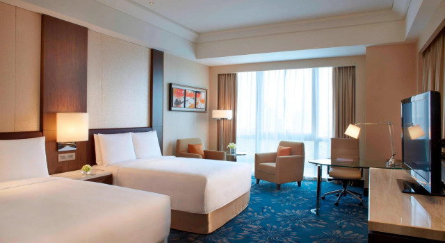 Двухместный номер Deluxe Shanghai Marriott Hotel Pudong East