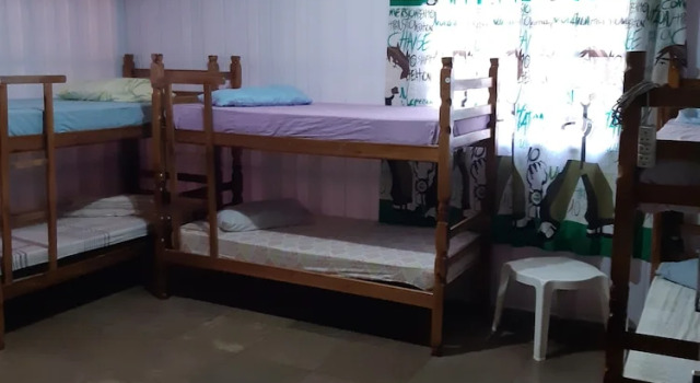 Кровать в общем номере с балконом Hostel Casa Grande
