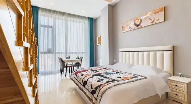Люкс Tuyuan Seaview LOFT Holiday Apartment (Weihai Ferry Terminal Huafa Xintiandi Branch)