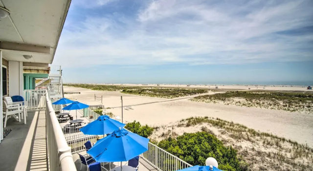 Апартаменты c 1 комнатой с балконом Walk to Wildwood Beach: Oceanfront Condo w/ View