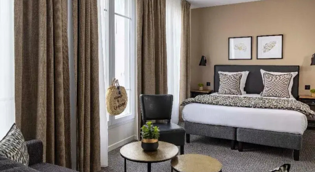 Четырёхместный номер Standard Hôtel Le Fer à Cheval