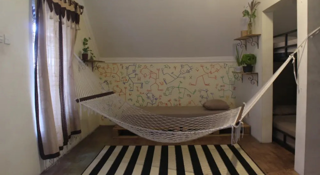 Bett im Wohnheim Oke Baik Hostel