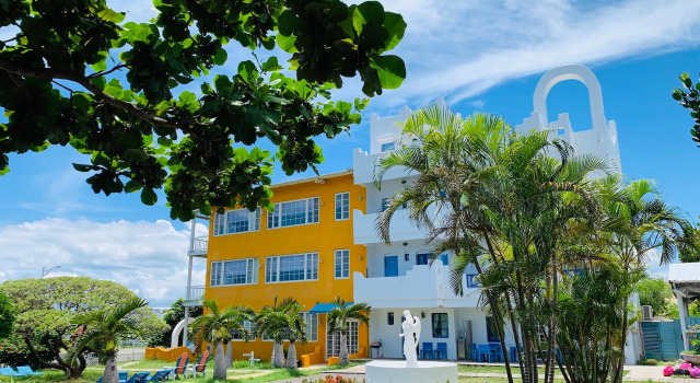 Кровать в общем номере Canaan B&B Kenting