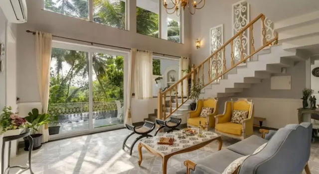 HIREAVILLA The Hornbill Villa - 3BHK with Private Pool in Saligao, Book Villa Hotels in Goa with a Pool, Swimming Pool