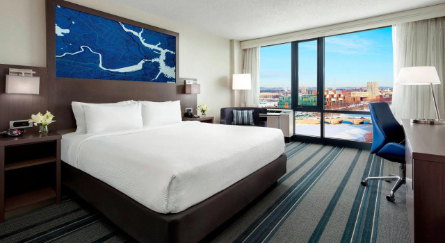 Двухместный номер Standard с видом на реку Courtyard by Marriott Boston Cambridge