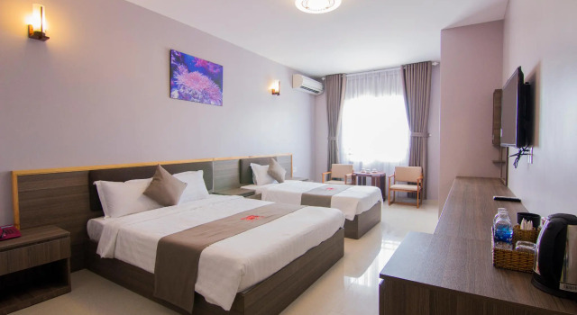 Трёхместный номер Deluxe Khách sạn San Hô Vũng Tàu