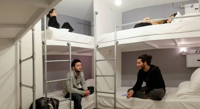 Кровать в общем номере May Rooms Taipei NTU