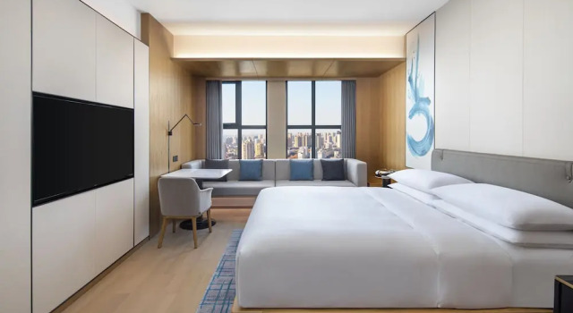 Двухместный номер Deluxe с видом на город Fairfield by Marriott Huaian Downtown