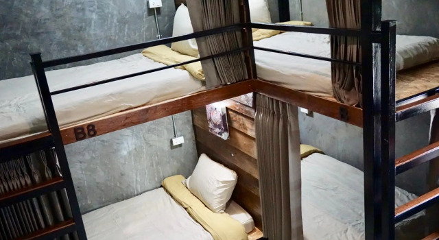 Кровать в общем номере Pai My Way Hostel