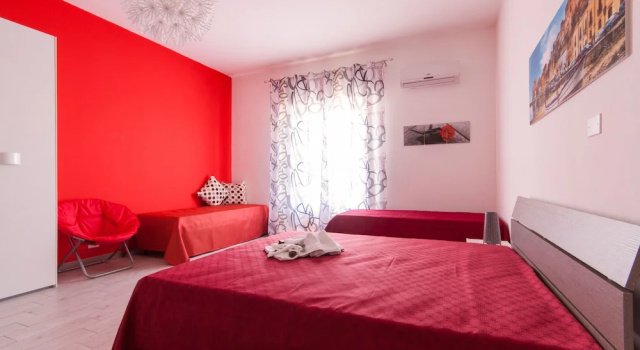 Четырёхместный номер Standard с балконом и с видом на море B&B A Mare